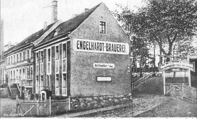 Engelhard Brauerei Auffahrt zum Garten u Saal große Müllroser Straße Engelhard Brauerei Auffahrt zum Garten u Saal große Müllroser Straße