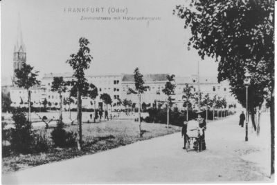 Zimmerstrasse mit Hohenzollernplatzum 1910 Zimmerstrasse mit Hohenzollernplatzum 1910